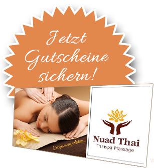 Jetzt Gutscheine für eine Thai-Massage sichern!